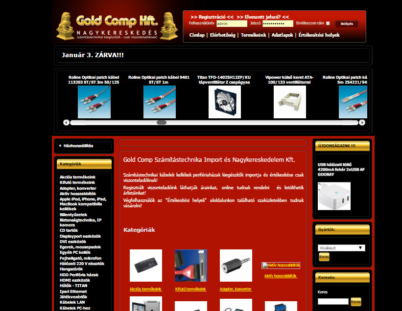 Gold Comp Számítástechnika Import és Nagykereskedelem Kft.